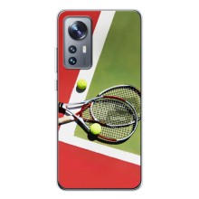 Чохли з прінтом Спортивна тематика для Xiaomi 12 / 12X (Ракетки теніс)