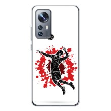 Чохли з прінтом Спортивна тематика для Xiaomi 12 / 12X (Волейболіст)