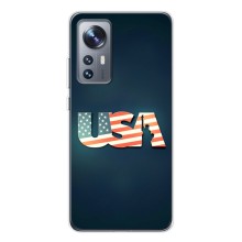 Чехол Флаг USA для Xiaomi 12 / 12X (USA)