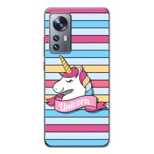 Чехол для Сяоми 12 / 12Х - (Единорожки - Новинки) (AlphaPrint) (Unicorn)