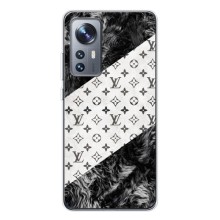 Чехол Стиль Louis Vuitton на Xiaomi 12 / 12X (LV на белом)