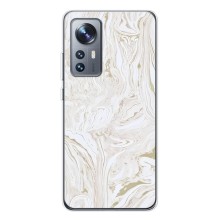 Мраморный чехол на Xiaomi 12 / 12X (VPrint) (Белый мрамор)