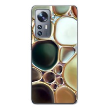 Мраморный чехол на Xiaomi 12 / 12X (VPrint) (Радужный Мрамор)