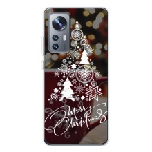 Рождественские Чехлы для Xiaomi 12 / 12X (VPrint) (Елочка узорная)