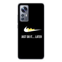 Силиконовый Чехол на Xiaomi 12 / 12X с картинкой Nike (Later)