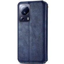 Шкіряний чохол книжка GETMAN Cubic (PU) для Xiaomi 13 Lite – Синій