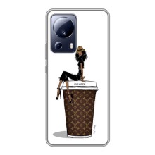 Чехлы Луи Витон для Xiaomi 13 Lite (AlphaPrint - LOUIS VUITTON) (кофе LOUIS VUITTON)