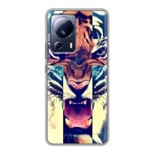 Чехлы с изображением разных животных для Xiaomi 13 Lite (Яркий Тигр)