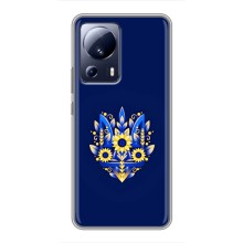 Чохли для Xiaomi 13 Lite Укр. Символіка (AlphaPrint) (Квітковий Герб)