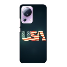 Чехол Флаг USA для Xiaomi 13 Lite (USA)