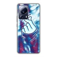 Чохол з принтом для Xiaomi 13 Lite (AlphaPrint - Знак сердечка)