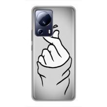 Чохол з принтом для Xiaomi 13 Lite (AlphaPrint - Знак сердечка)