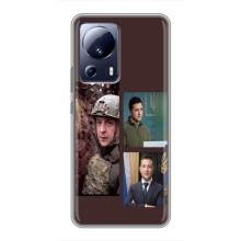 Чехол для Xiaomi 13 Lite (AlphaPrint - с принтом Зеленского) – Президент