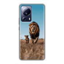 Чехол Король лев на Сяоми 13 Лайт (Мусафа и Симба)