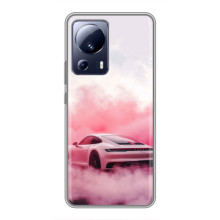 Чехол с авто Порше для Xiaomi 13 Lite – Розовый Порше