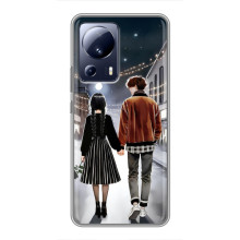 Чехол с дизайном Венздей 2 на Xiaomi 13 Lite – Уэнсдей и Тайлер
