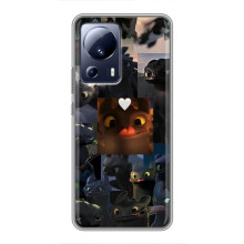 Чехол как приручить дракона на Xiaomi 13 Lite – Дракон коллаж