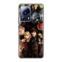 Чехол как приручить дракона на Xiaomi 13 Lite – Персонажи дракона