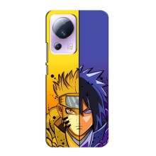 Купить Чехлы на телефон с принтом Anime для Сяоми 13 Лайт (Naruto Vs Sasuke)