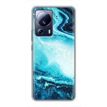Мраморний чехол на Xiaomi 13 Lite (VPrint) (Блакитний мрамор)