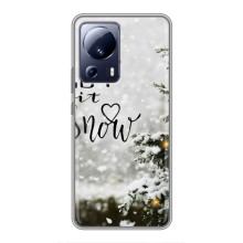 Новорічні, Святкові Чохли для Xiaomi 13 Lite - 2024 год – Let it snow