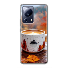 Чехол с уникальным дизайном «Осень с кофе» для Xiaomi 13 Lite – Кофе на природе