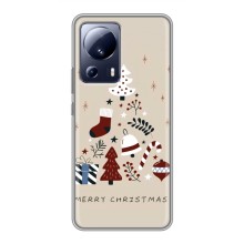 Різдвяні Чохли для Xiaomi 13 Lite (VPrint) (Merry Christmas)