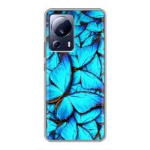 Силиконовый бампер с картинкой животных для Xiaomi 13 Lite (Крылья бабочек)