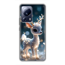 Яркий чехол для Xiaomi 13 Lite с Зимними Оленятами – Блистающий оленёнок