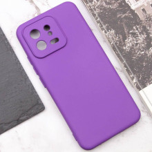 Чехол TPU GETMAN Liquid Silk Full Camera для Xiaomi 13 Pro – Фиолетовый