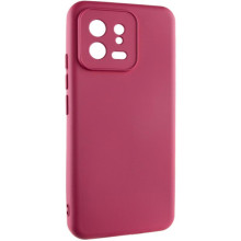 Чехол TPU GETMAN Liquid Silk Full Camera для Xiaomi 13 Pro – Бордовый