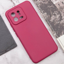 Чехол TPU GETMAN Liquid Silk Full Camera для Xiaomi 13 Pro – Бордовый