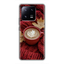 Чехол с уникальным дизайном «Осень с кофе» для Xiaomi 13 Pro – Кофе на пледе