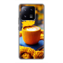 Чехол с уникальным дизайном «Осень с кофе» для Xiaomi 13 Pro – Кофе с жёлтым