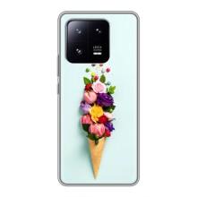 Чехлы с тематикой "ЦВЕТЫ" на Xiaomi 13 Pro (Цветок-мороженное)