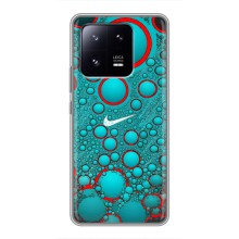 Силиконовый Чехол на Xiaomi 13 Pro с картинкой Nike (Найк зеленый)