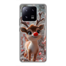 Яркий чехол для Xiaomi 13 Pro с Зимними Оленятами