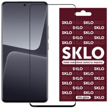 Захисне скло SKLO 3D (full glue) для Xiaomi 13 / 14 – Чорний