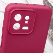 Чохол Silicone Cover Lakshmi Full Camera (A) для Xiaomi 13 – Бордовий