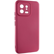 Чохол Silicone Cover Lakshmi Full Camera (A) для Xiaomi 13 – Бордовий