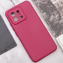 Чохол Silicone Cover Lakshmi Full Camera (A) для Xiaomi 13 – Бордовий