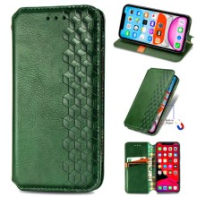 Кожаный чехол-книжка GETMAN Cubic (PU) для Xiaomi 13 – Зеленый