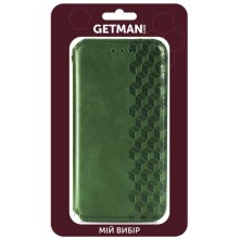Кожаный чехол-книжка GETMAN Cubic (PU) для Xiaomi 13 – Зеленый