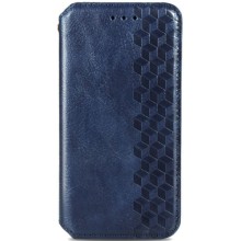 Кожаный чехол-книжка GETMAN Cubic (PU) для Xiaomi 13 – Синий