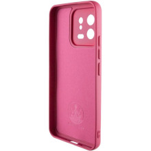 Чехол TPU GETMAN Liquid Silk Full Camera для Xiaomi 13 – Бордовый