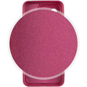 Чехол TPU GETMAN Liquid Silk Full Camera для Xiaomi 13 – Бордовый