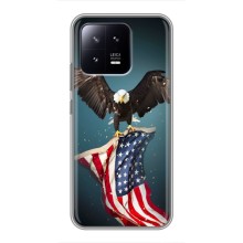 Чохол Прапор USA для Xiaomi 13 (Орел і прапор)