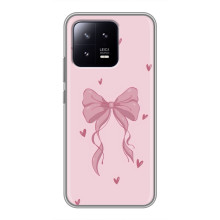 Чехол банты для Xiaomi 13 – Бант на розовом