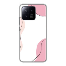 Чехол цветочный дизайн для Xiaomi 13 – Розовый фон