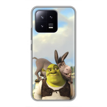 Чехол с мультфильмом Шрек на Xiaomi 13 – Шрек и осел